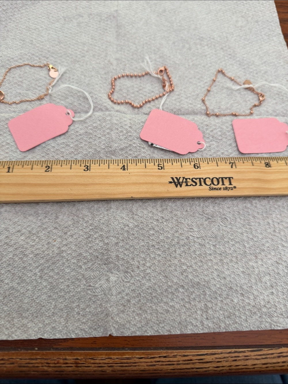 Qty 3- Ass’t Delicate Rose Gold Women's Chain - Classic Style, Pura Vida